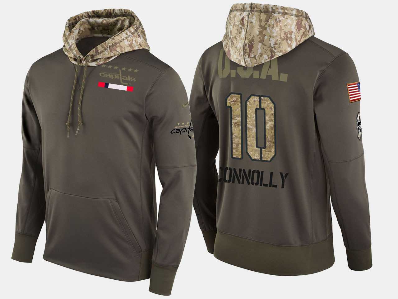 Nike Capitals 10 Brett Connolly Olive Salute To Service Pullover Hoodie,We sell and wholesale Nike Capitals 10 Brett Connolly Olive Salute To Service Pullover Hoodie on line form chian!